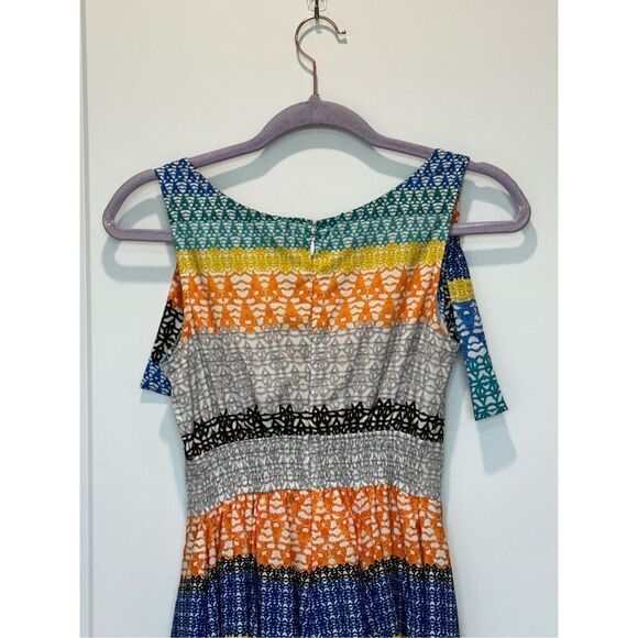 Eshakti A-Line Multi-Colored Tie Sleeve Dress Size 0 - Picture 4 of 7